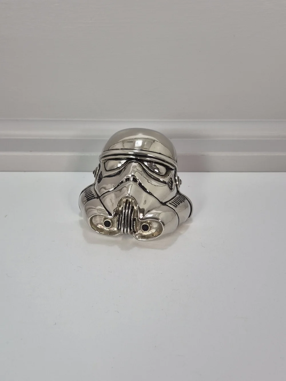 Polished Chrome  Stormtrooper Helmet Belt Buckle